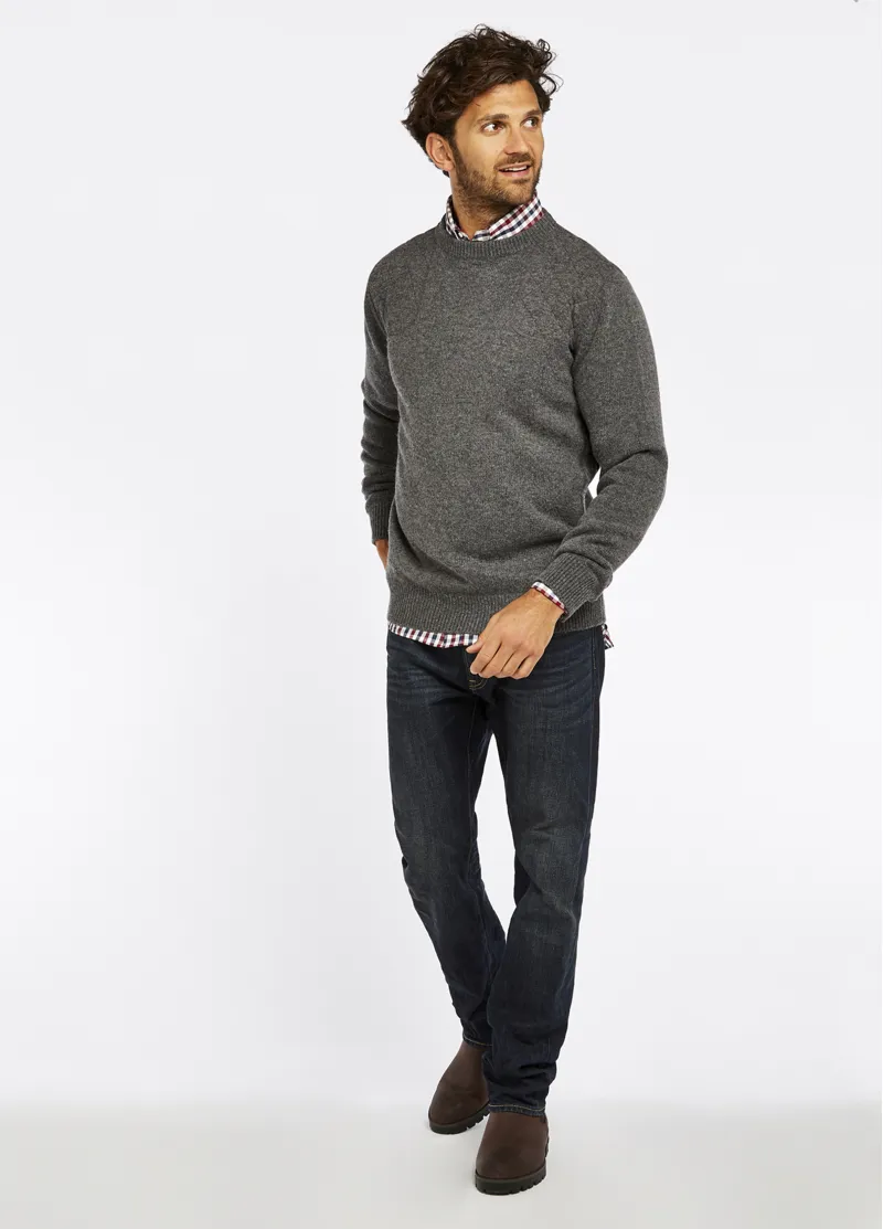 Dubarry Mens Nolan Crew Neck Sweater Grey-2